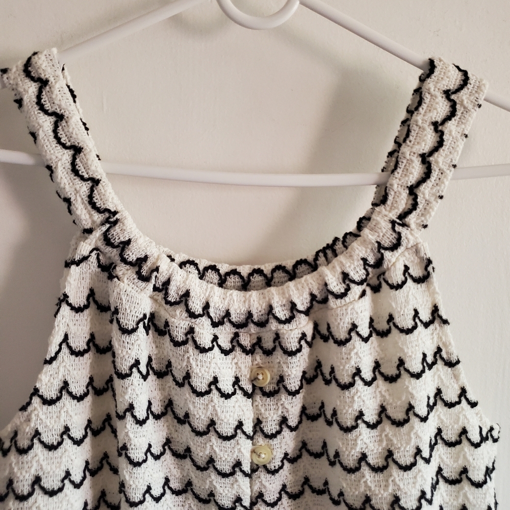 Madewell Texture And Thread Front Button Swing Ta… - image 3